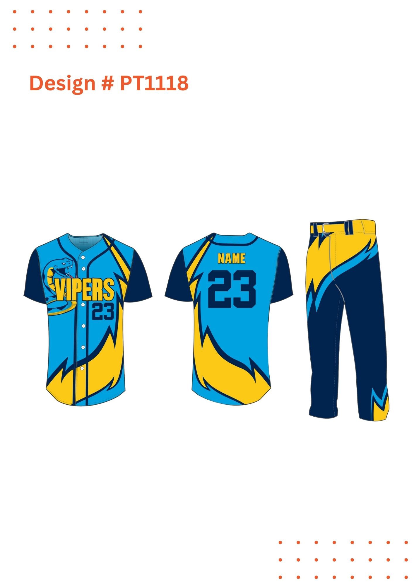 Custom Baseball Kit Design Mockup – Fully Customizable
